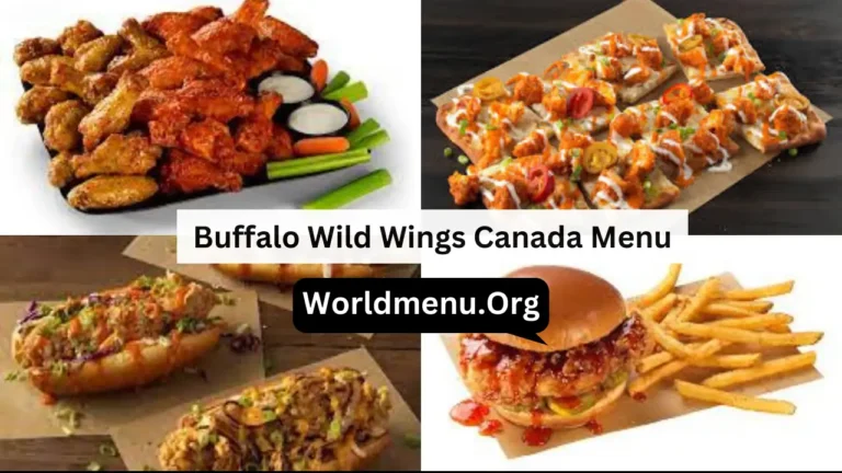 Buffalo Wild Wings Canada Menu Prices Recently 2024