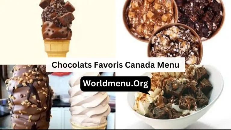 Chocolats Favoris Canada Menu Prices New 2024
