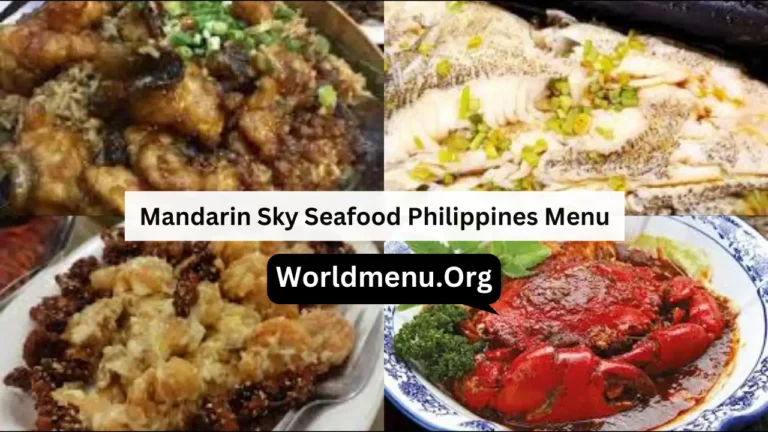 Mandarin Sky Seafood Philippines Menu Prices 2024