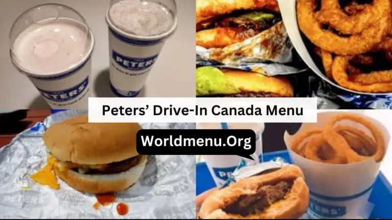 Peters’ Drive-In Canada Menu & New Prices 2024