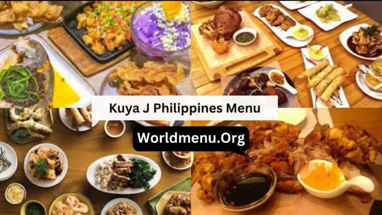 Kuya J Philippines Menu & Prices 2024