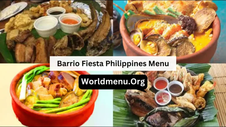 Barrio Fiesta Philippines Menu & Up To Date Prices 2024