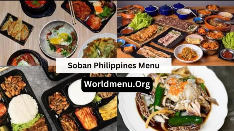 Soban Philippines Menu Prices Up To Data 2024