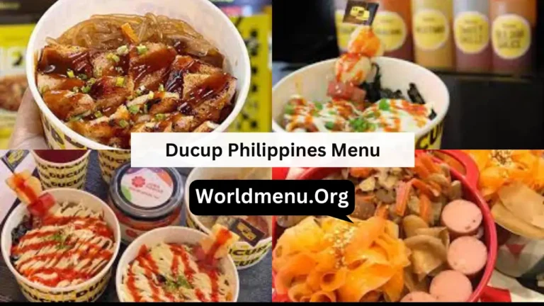 Ducup Philippines Menu & Prices 2024