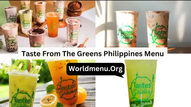 Taste From The Greens Philippines Menu Prices Updated 2024