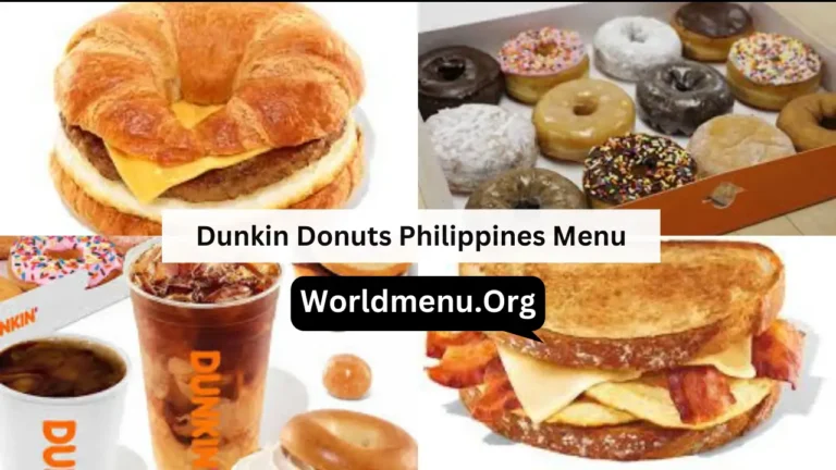 Dunkin Donuts Philippines Menu & Current Prices 2024