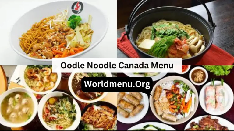 Oodle Noodle Canada Menu Prices Latest 2024
