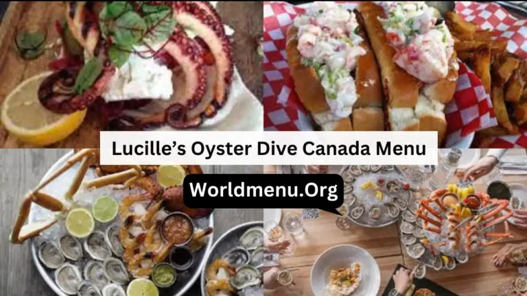 Lucille’s Oyster Dive Canada Menu Prices Latest 2024