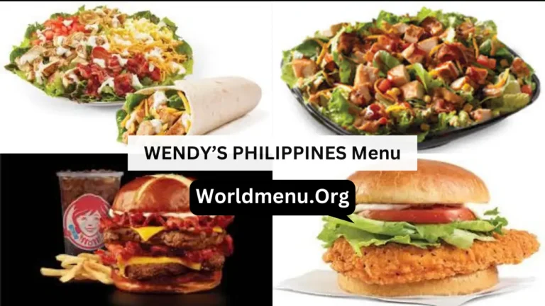 WENDY’S PHILIPPINES Menu Prices Now 2024
