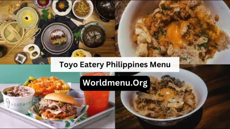 Toyo Eatery Philippines Menu & Prices 2024