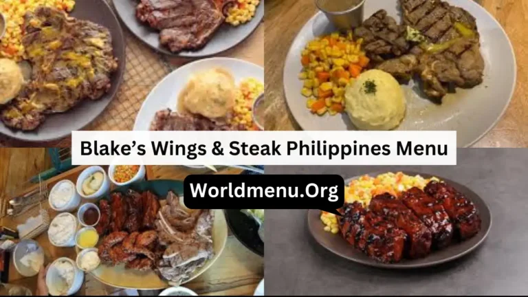 Blake’s Wings & Steak Philippines Menu Prices New 2024