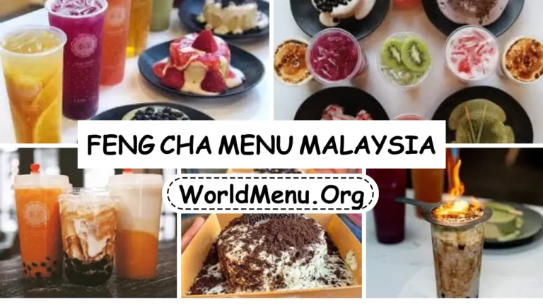 Feng Cha Menu Malaysia Prices Now 2024