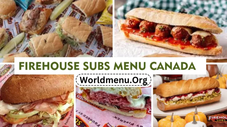 Firehouse Subs Menu Canada  Prices Recently 2024