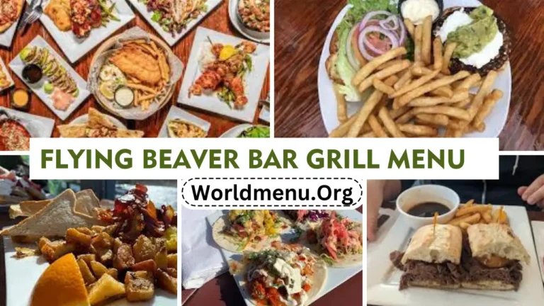 Flying Beaver Bar & Grill Menu  Canada Prices Latest 2024