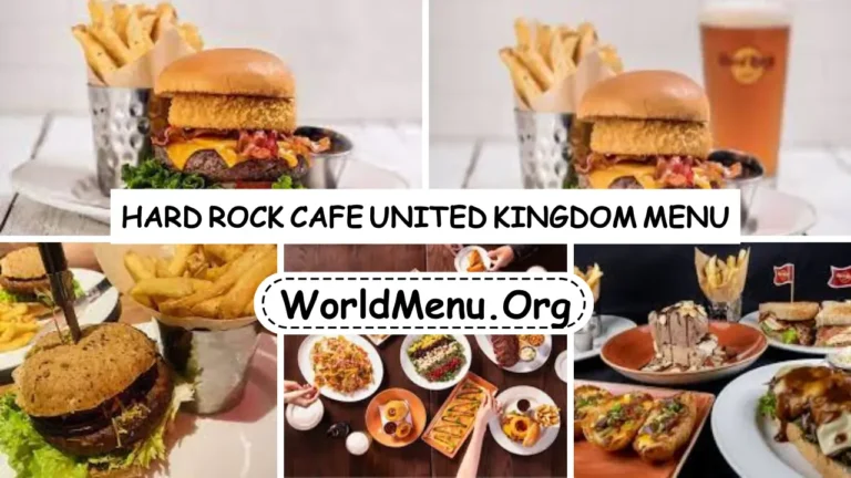 Hard Rock Cafe United Kingdom Menu Prices Up To Data 2024