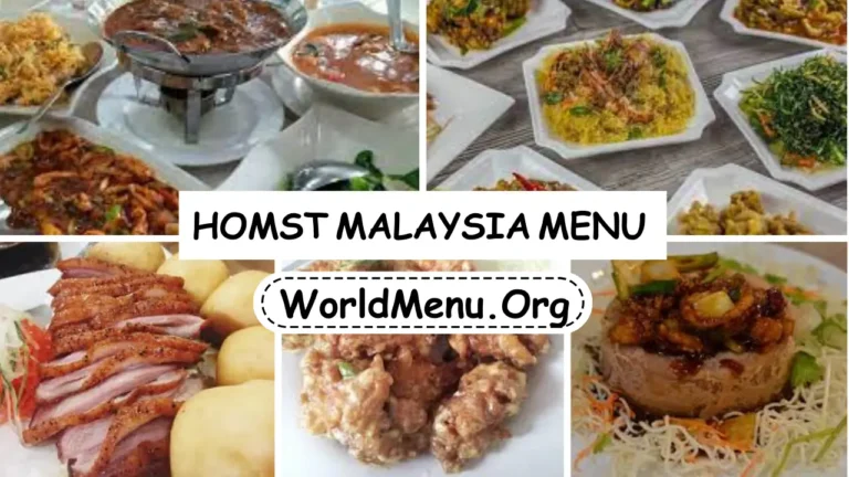 Homst Malaysia Menu Prices New 2024
