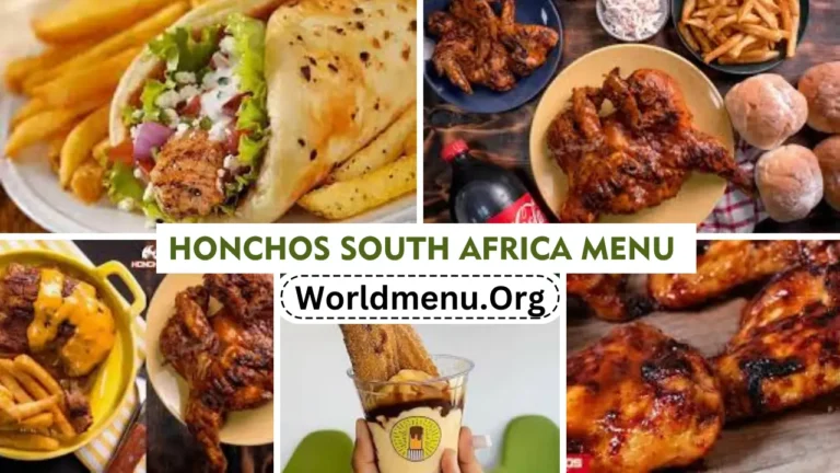 Honchos South Africa Menu Prices Now 2024