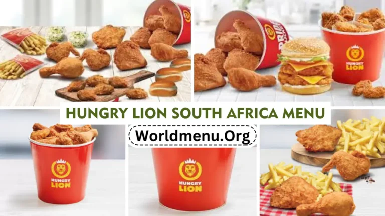Hungry Lion South Africa Menu & Up To Date Prices 2024