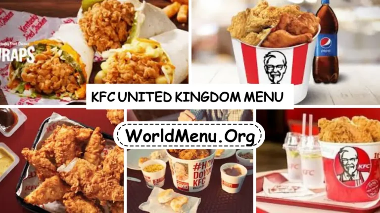 KFC United Kingdom Menu Prices Up To Data 2024