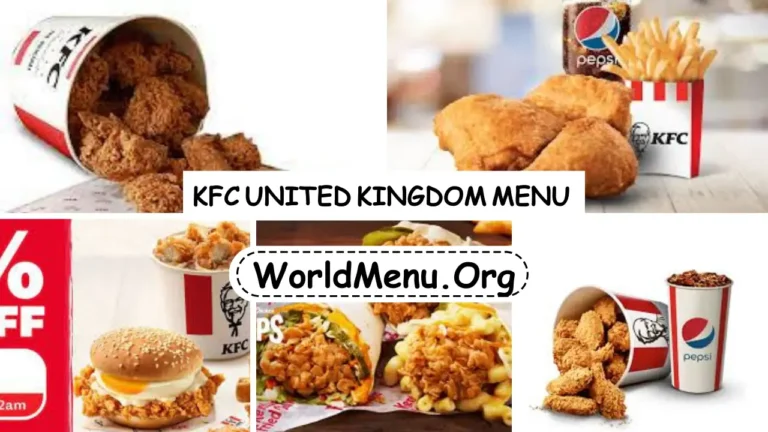 KFC United Kingdom Menu Prices Now 2024