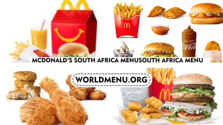 Mcdonald’s South Africa Menu & Up To Date Prices 2024