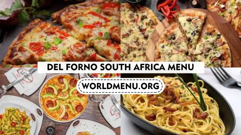 Del Forno South Africa Menu Prices Recently 2024
