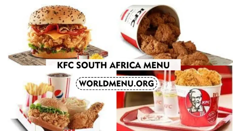 KFC South Africa Menu Prices Updated 2024