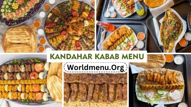 Kandahar Kabab Menu Prices Updated 2024