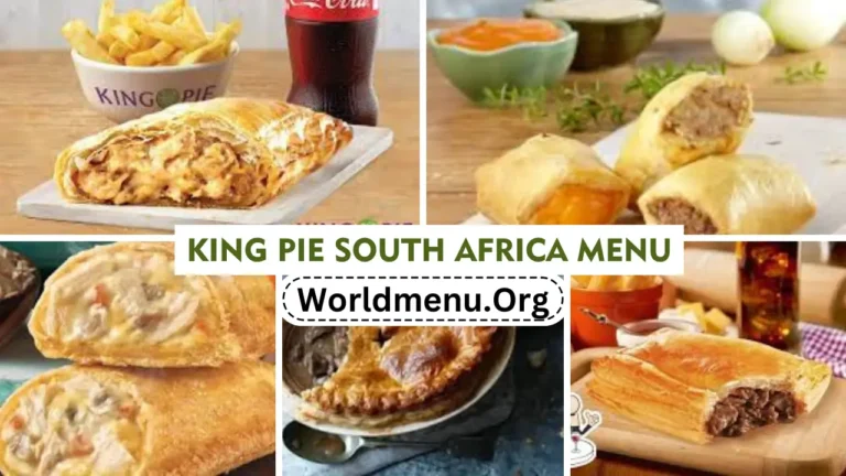 King Pie South Africa Menu & Latest Prices 2024