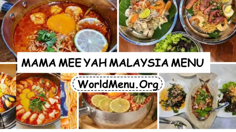 Mama Mee Yah Malaysia Menu Prices Recently 2024