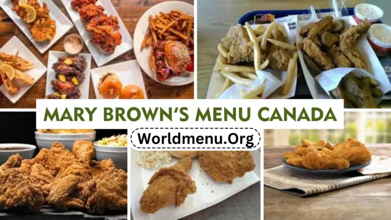 Mary Brown’s Menu Canada & Prices 2024