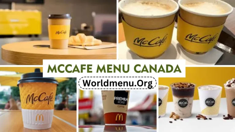 McCafe Menu Canada Prices New 2024