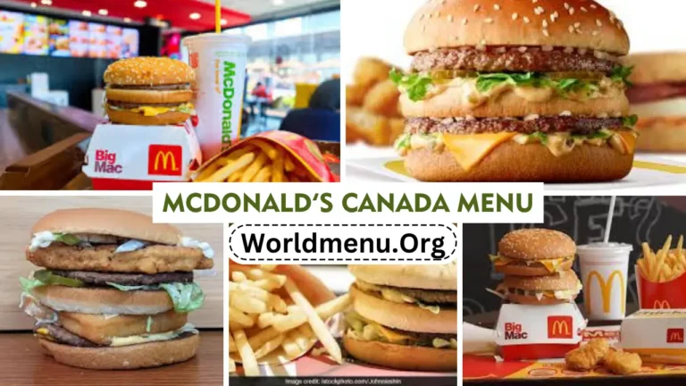McDonald’s canada Menu & Current Prices 2024
