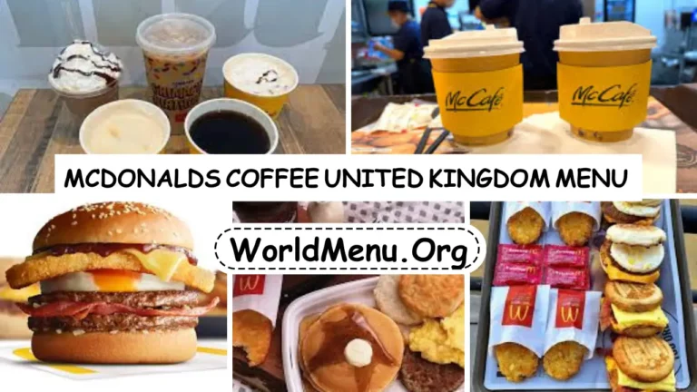 Mcdonalds Coffee United Kingdom Menu Prices Current 2024