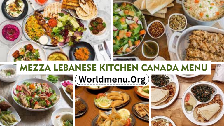 Mezza Lebanese Kitchen CanadaMenu Prices 2024
