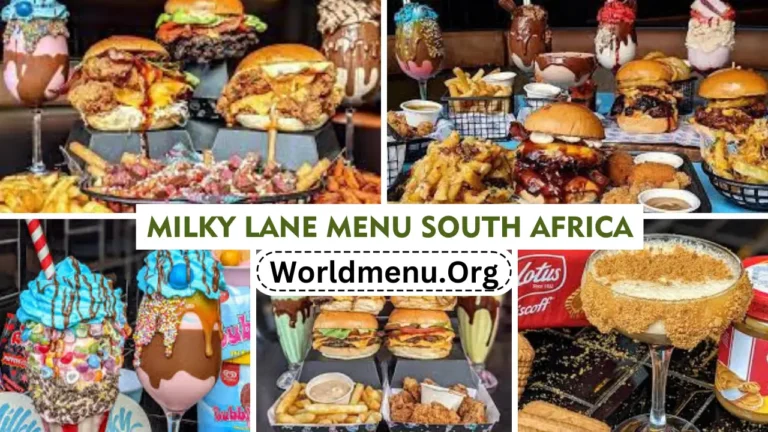 Milky Lane Menu South Africa Prices Updated 2024
