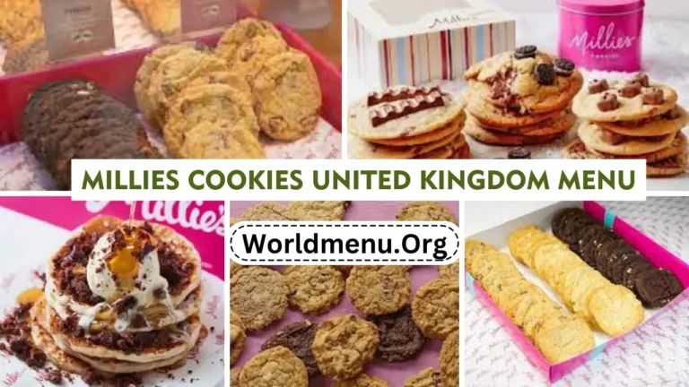 Millies Cookies United Kingdom Menu & Up To Date Prices 2024