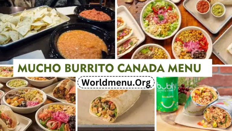 Mucho Burrito Canada Menu Prices Current 2024