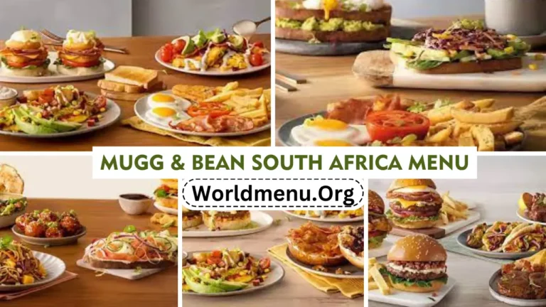 Mugg & Bean South Africa Menu Prices Latest 2024