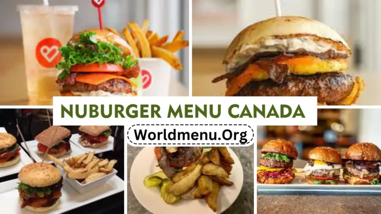 Nuburger Menu Canada Prices 2024