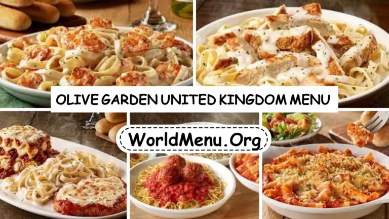 Olive Garden United Kingdom Menu & Updated Prices 2024