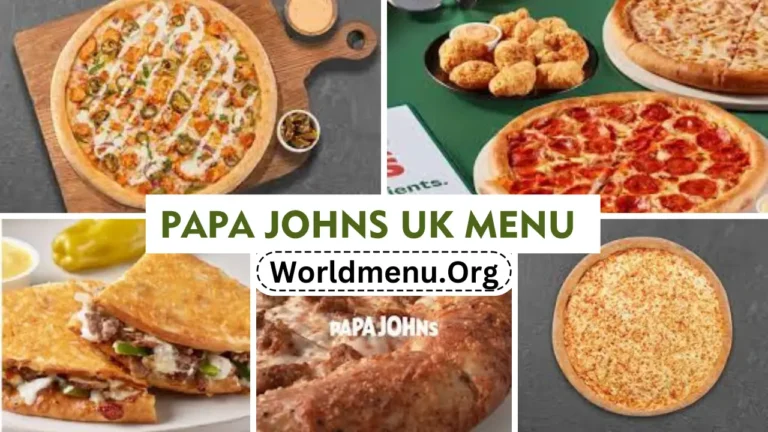 Papa Johns United Kingdom Menu Prices Updated 2024