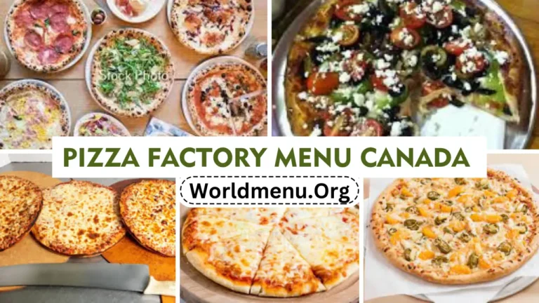 Pizza Factory Menu Canada Prices Current 2024