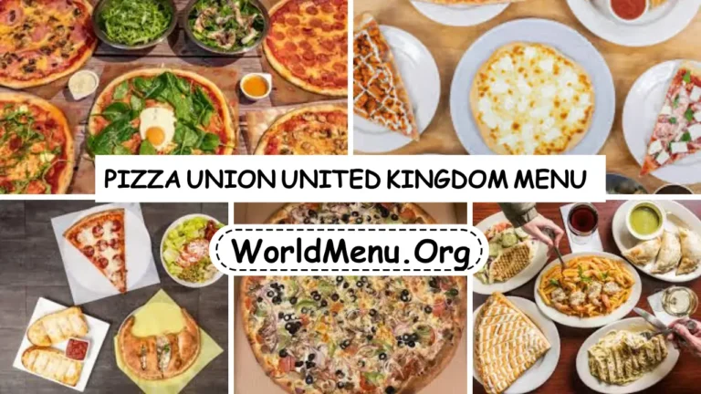 Pizza Union United Kingdom Menu Prices Latest 2024