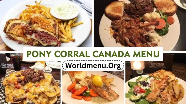 Pony Corral Canada Menu Prices Up To Data 2024