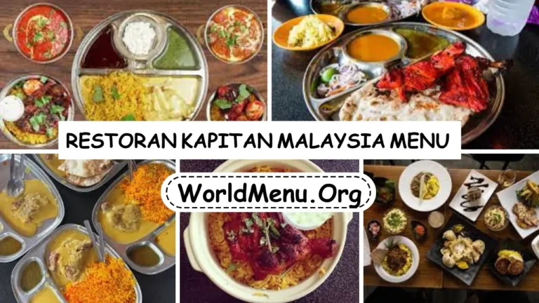 Restoran Kapitan Malaysia Menu Prices Updated 2024