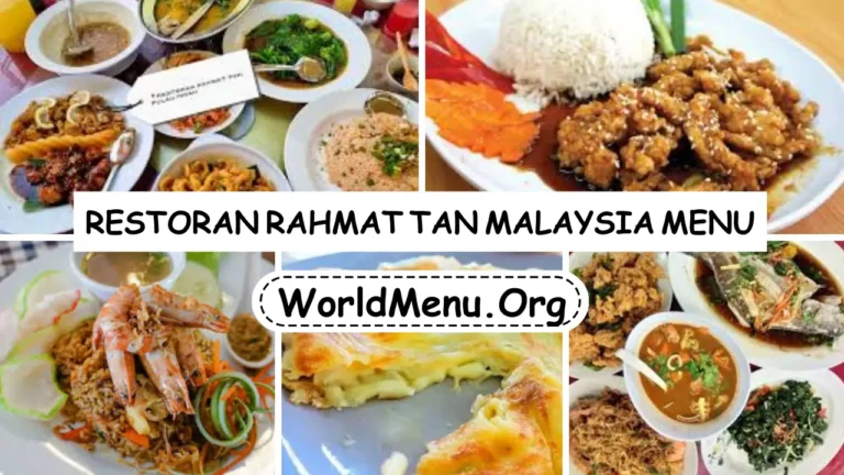 Restoran Rahmat Tan Malaysia Menu Prices Current 2024