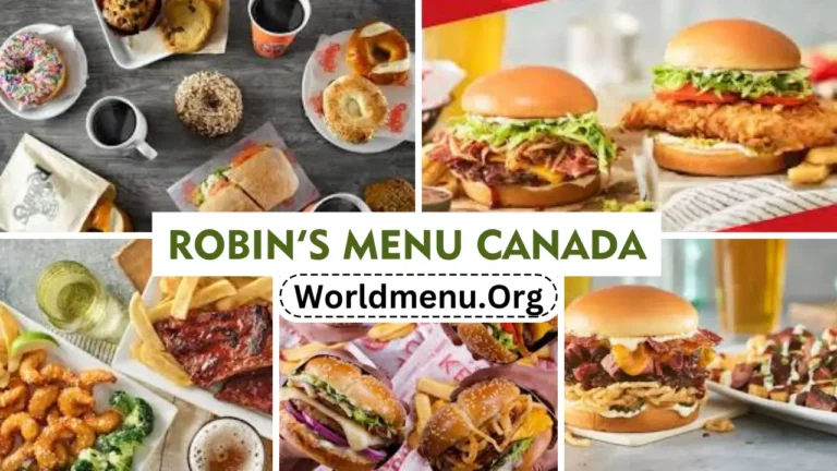 Robin’s Menu Canada Prices Recently 2024