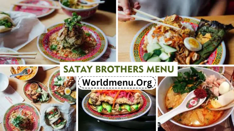 Satay Brothers Menu Prices Updated 2024