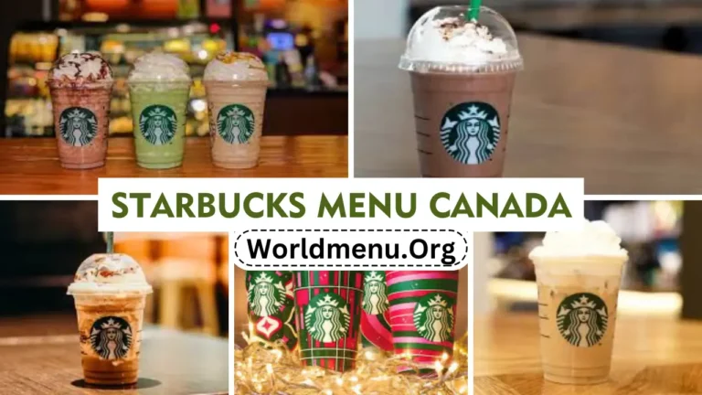 Starbucks Menu Canada Updated 2024